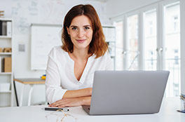 Woman working at the office